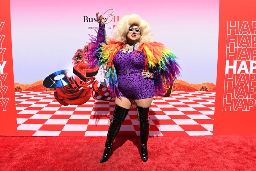 Drag queen Laylah Amor performs at Bustle B.Happy Presented by the All-New 2025 Toyota Camry.
