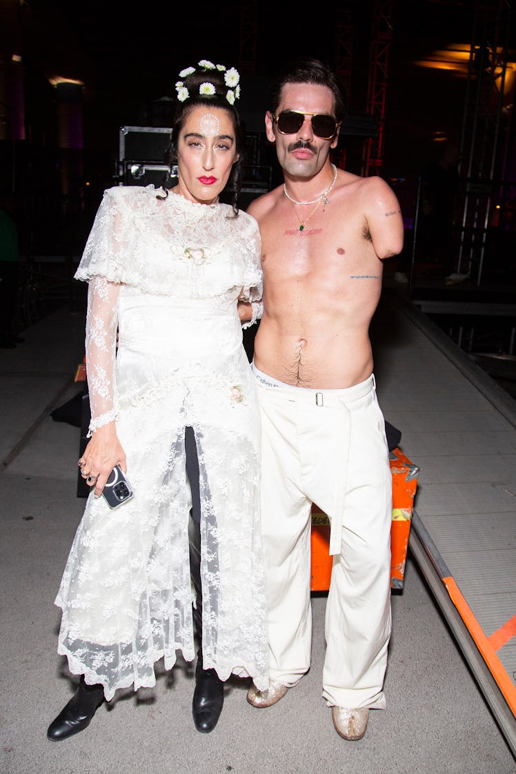 NEW YORK, NEW YORK - JUNE 29: Ladyfag and Lucky Love attend Ladyland 2024 at Under The K Bridge on J...