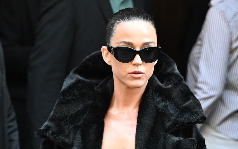 PARIS, FRANCE - JUNE 26: Katy Perry attends the Balenciaga Haute Couture Fall/Winter 2024-2025 show ...