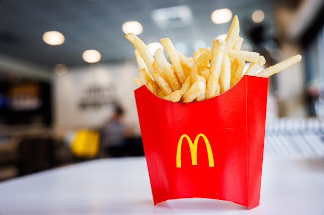 BANGKOK, THAILAND - JUNE 08: McDonald's french fries on June 08, 2024 in Bangkok, Thailand. Internat...