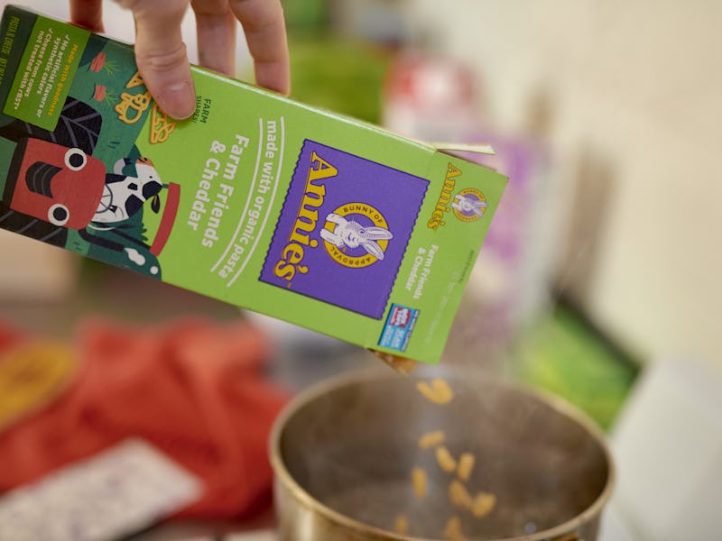 General Mills Inc. Annie's brand macaroni and cheese arranged in New York, US, on Tuesday, Sept. 12,...