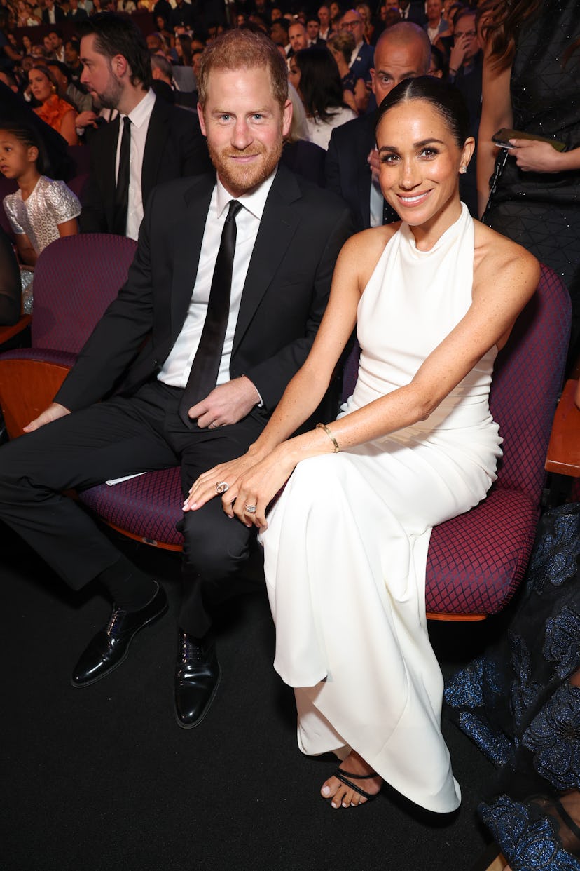 Prince Harry, Duke of Sussex and Meghan, Duchess of Sussex  attend the 2024 ESPY Awards at Dolby The...