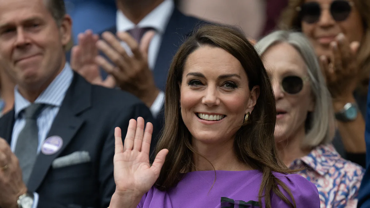 Kate Middleton's Purple Dress At Wimbledon Had A Meaningful Pin Kate Middleton's Purple Dress At Wimbledon Had A Meaningful Pin