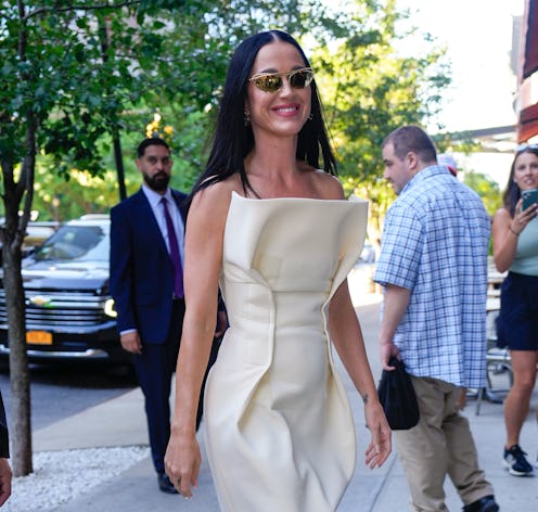 Katy Perry wore iridescent rings as lingerie.