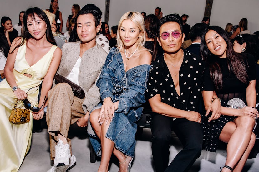 Dorothy Wang, Ezra J. William, Tina Leung, Prabal Gurung, and Laura Kim at the 3.1 Philip Lim Spring…