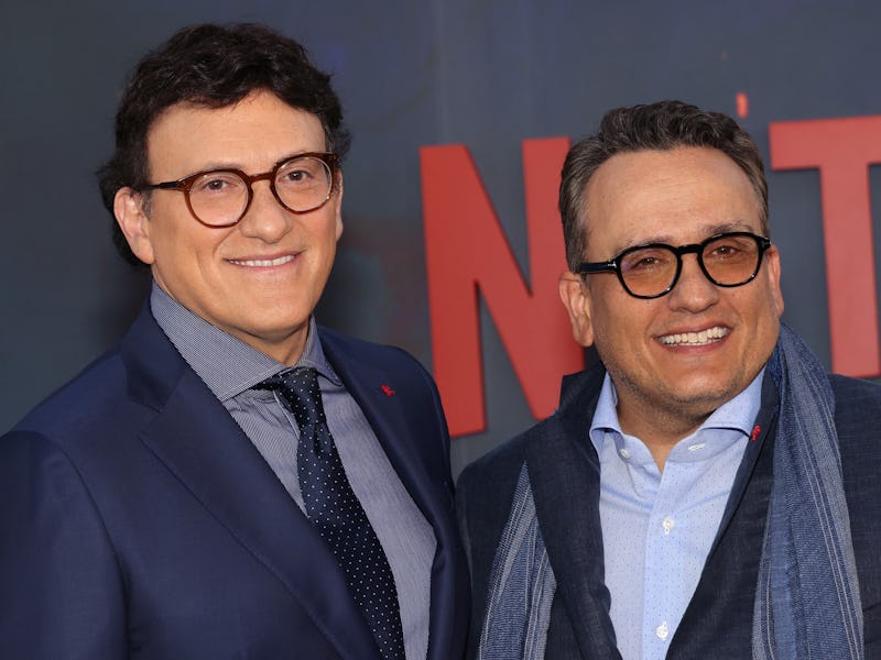 HOLLYWOOD, CALIFORNIA - JULY 13: Anthony Russo (L) and Joe Russo attend the world premiere of Netfli...