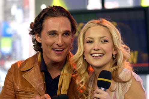 Matthew McConaughey and Kate Hudson during Kate Hudson and Matthew McConaughey Visit MTV's "TRL" - F...