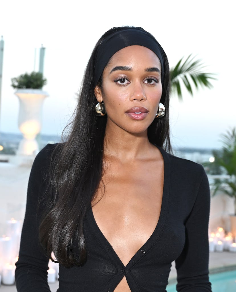 Laura Harrier at the Reformation x Laura Harrier Collaboration Launch at the Sunset Tower Hotel on J...