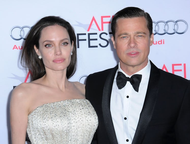 Director/producer/writer/actress Angelina Jolie and actor Brad Pitt arrive at AFI FEST 2015 Presente...