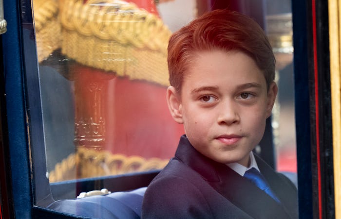 LONDON, ENGLAND - JUNE 15: Prince George of Wales during Trooping the Colour on June 15, 2024 in Lon...