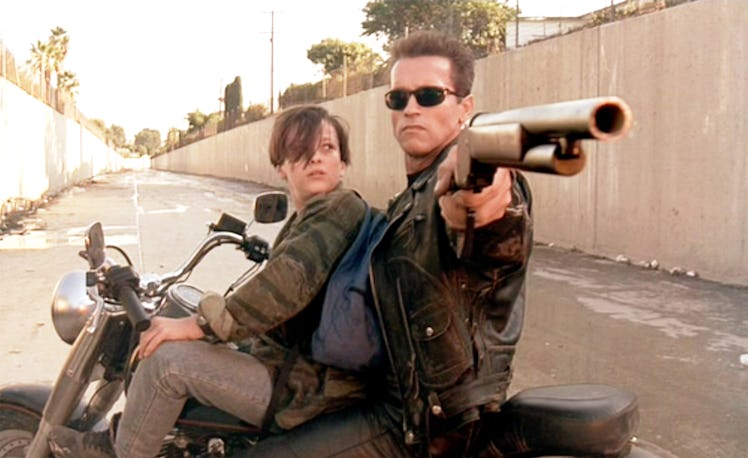 LOS ANGELES - JULY 3: The movie "Terminator 2: Judgment Day",  (alt: T2) directed by James Cameron. ...
