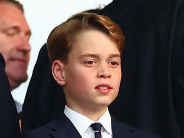 Prince George of Wales looks on prior to the UEFA EURO 2024 final match between Spain and England at...
