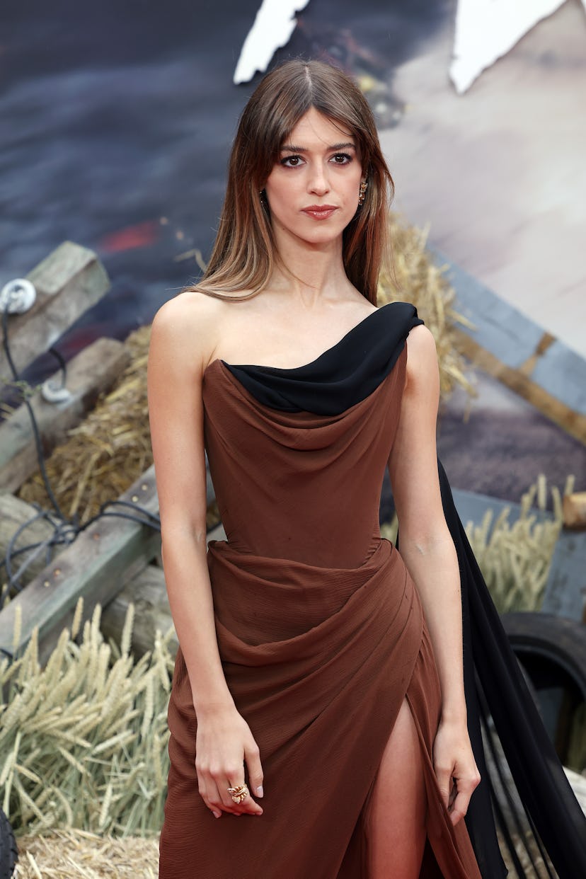 Daisy Edgar Jones attends the "Twisters" European Premiere at Cineworld Leicester Square on July 08,...