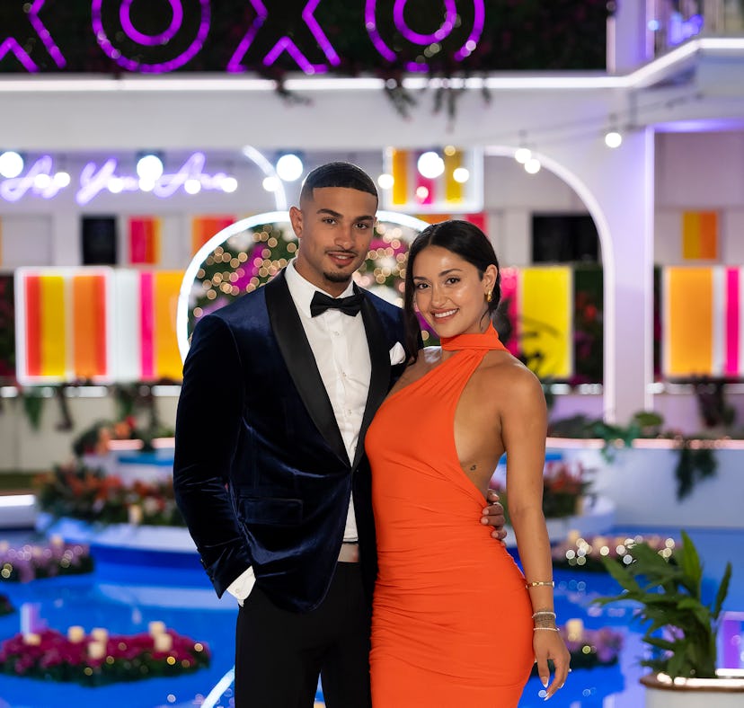 Miguel Harichi and Leah Kateb from "Love Island USA"