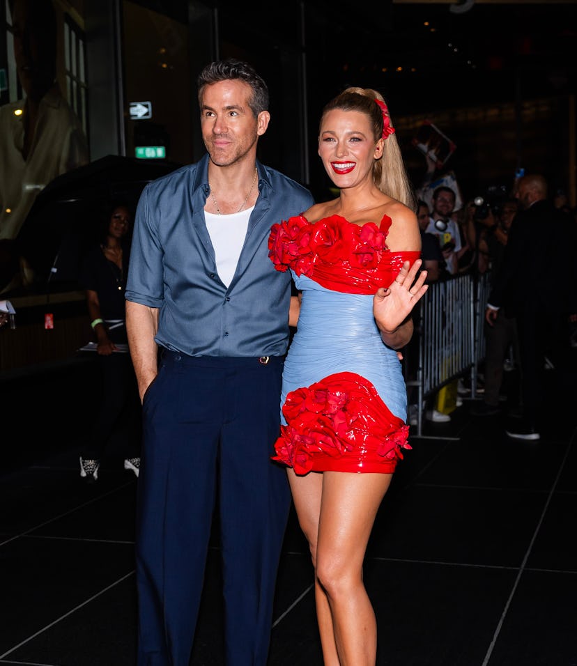 Ryan Reynolds (L) and Blake Lively attend the afterparty for "Deadpool & Wolverine" New York Premier...