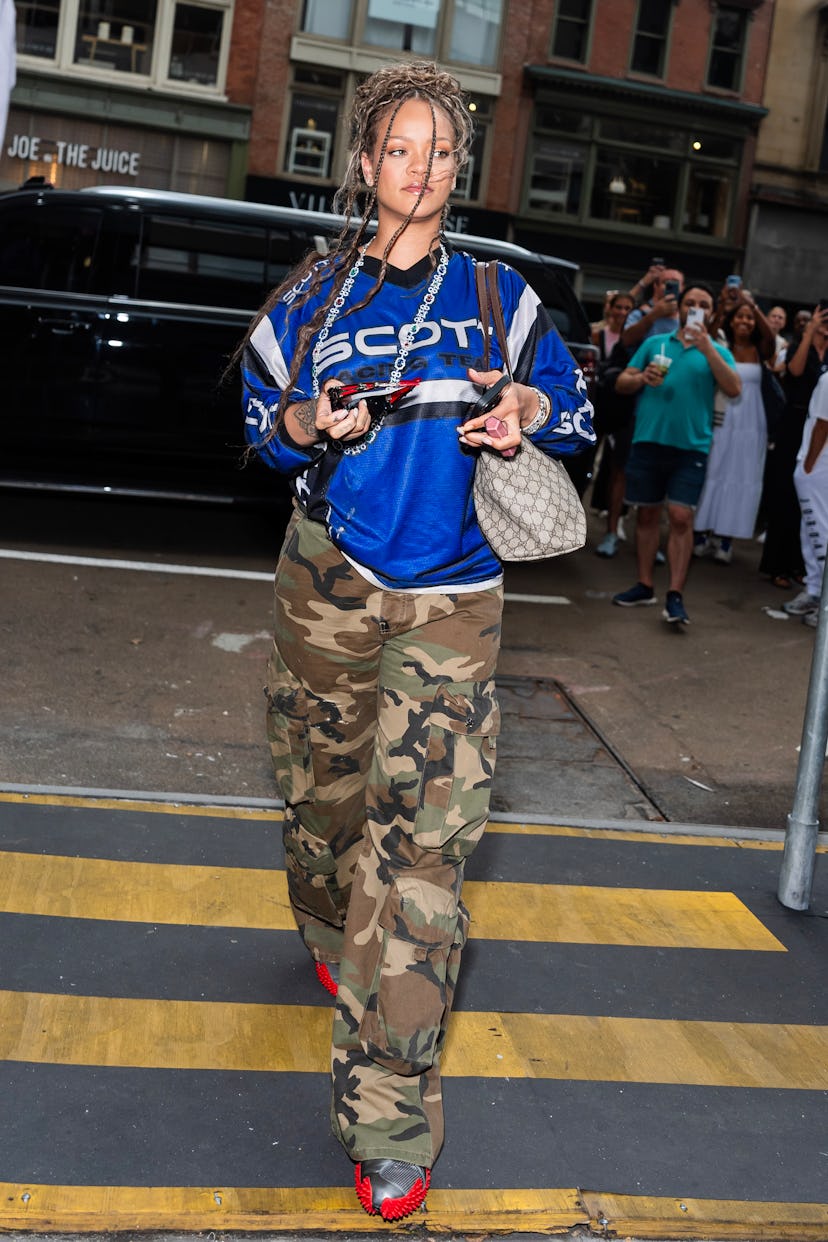 Rihanna is seen in the Flat Iron District on July 23, 2024 in New York City.
