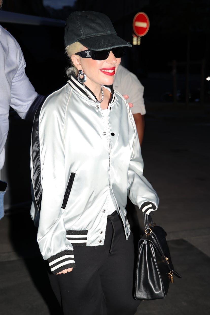 Lady Gaga is seen on July 23, 2024 in Paris, France.
