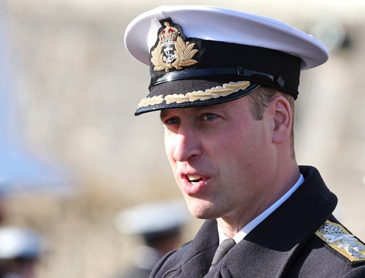 DARTMOUTH, ENGLAND - DECEMBER 14: Prince William, Prince of Wales arrives for a visit to The Lord Hi...