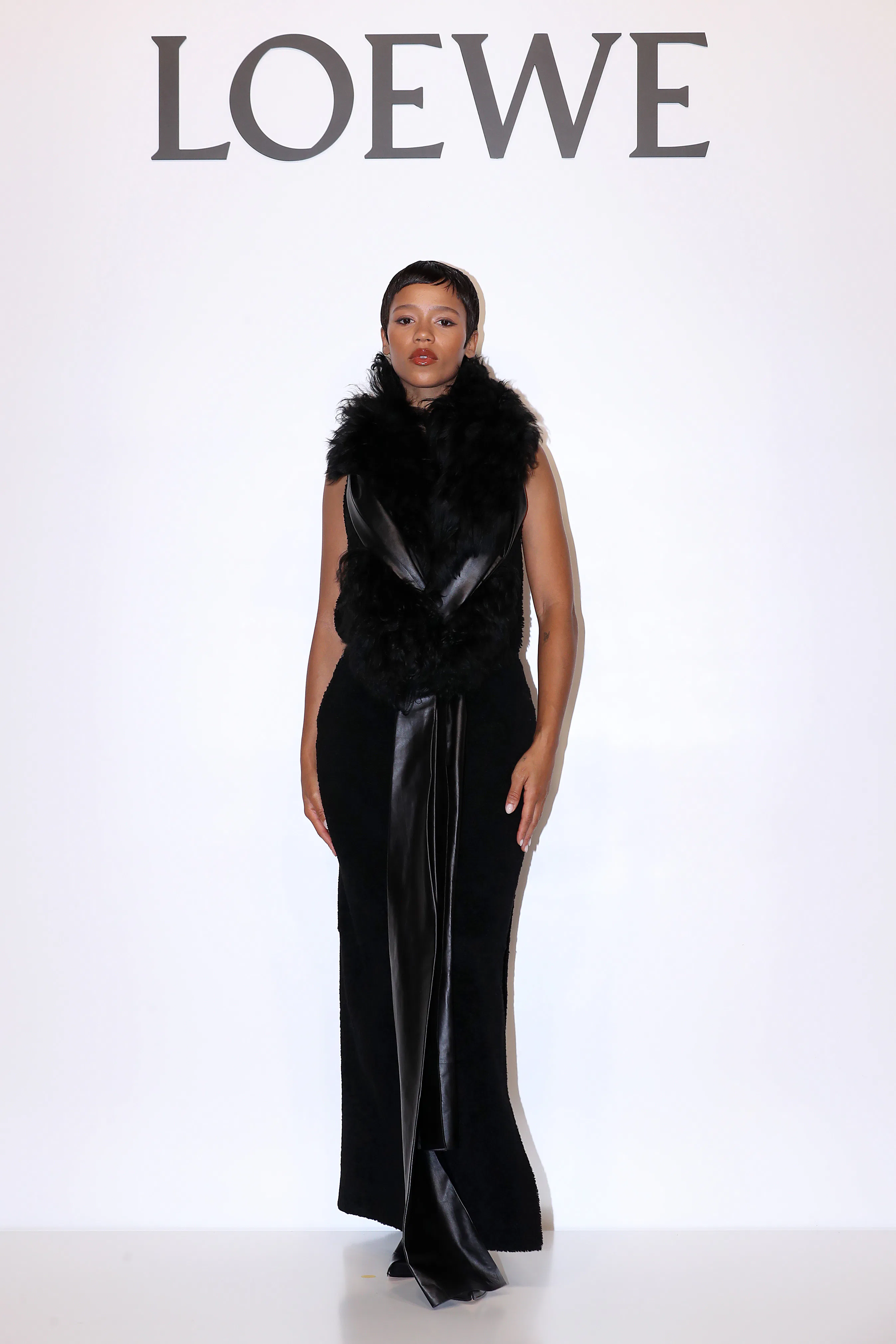 Taylor Russell's Backless Party Dress Features a Thigh-High Leg Slit Taylor Russell's Backless Party Dress Features a Thigh-High Leg Slit