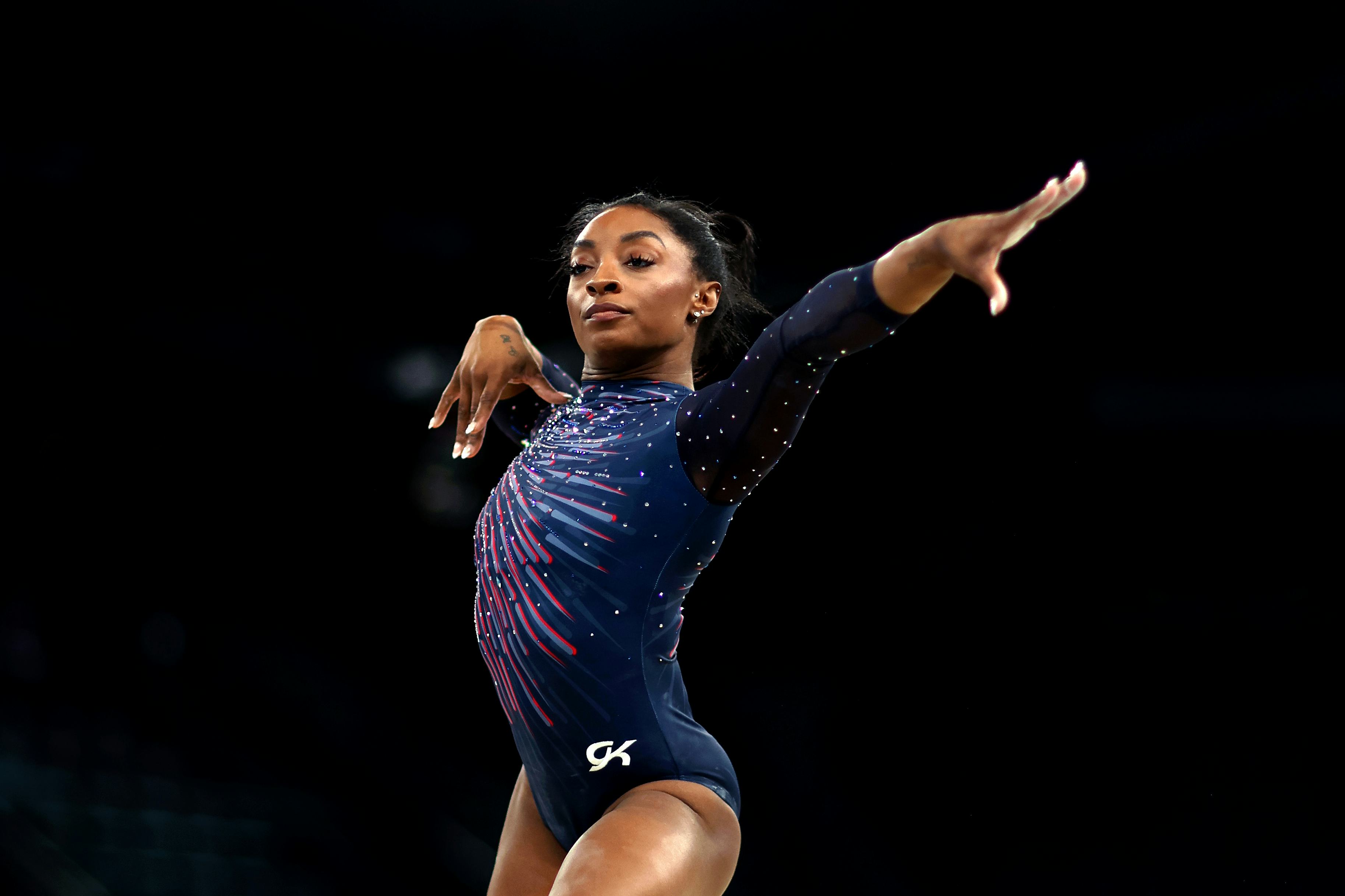 PARIS, FRANCE - JULY 25: Simone Biles of Team United States practices during a Gymnastics training s&hellip;