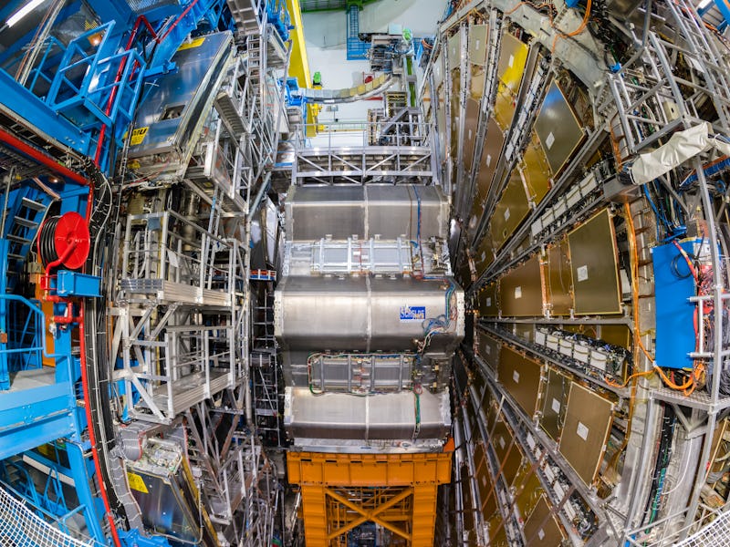 Geneva, Switzerland - 26 January 2018: The ATLAS particle detector of the Large Hadron Collider (LHC...