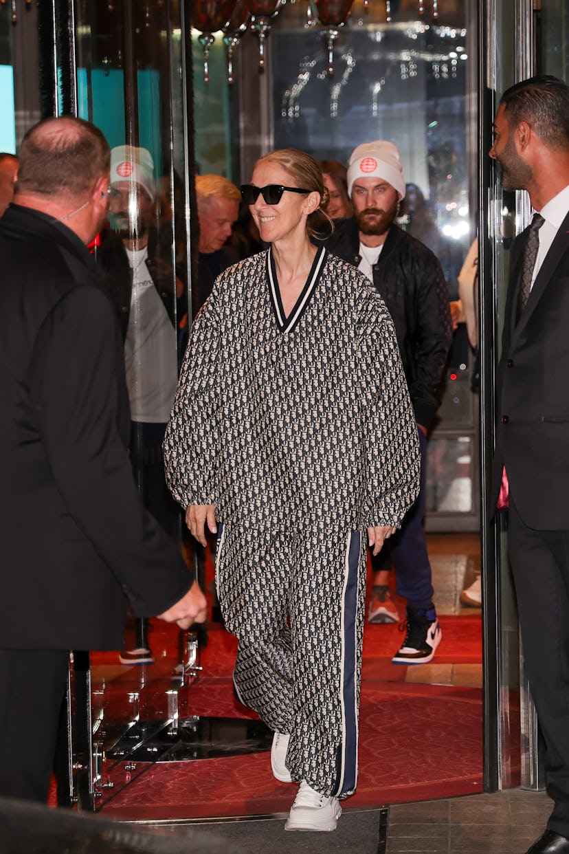 Celine Dion is seen on July 25, 2024 in Paris, France.