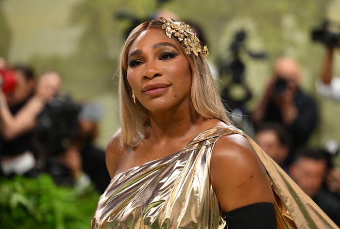 US former professional tennis player Serena Williams arrives for the 2024 Met Gala at the Metropolit...