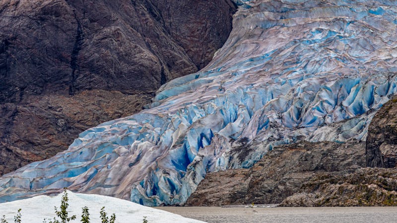The Mendenhall Glacier near Juneau, Alaska, has been retreating due to climate change.