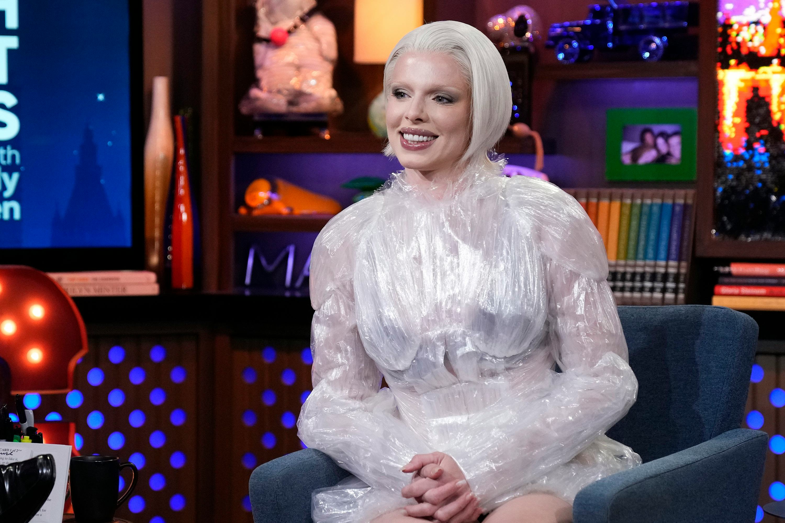 Julia Fox on Watch What Happens Live. Photo via Getty Images