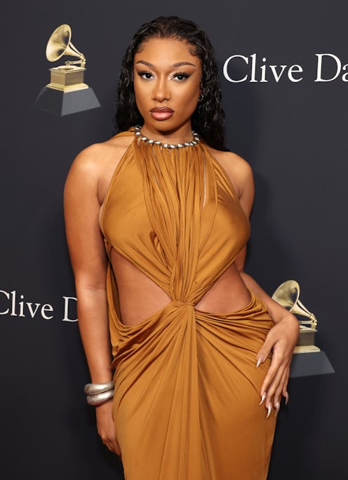 Megan Thee Stallion attends the 66th GRAMMY Awards Pre-GRAMMY Gala & GRAMMY Salute to Industry Icons...