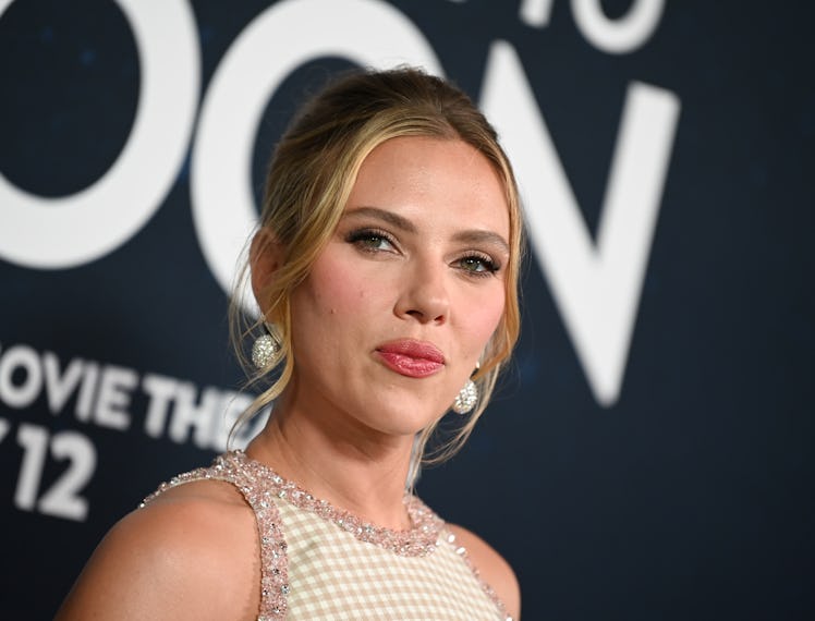 Scarlett Johansson at 'Fly Me To The Moon' New York premiere held at the AMC Lincoln Square on July...