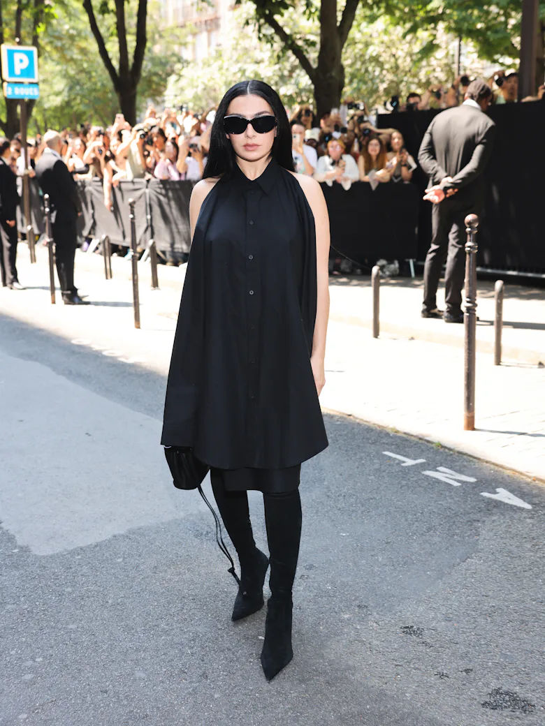Charli XCX attends the Balenciaga 53rd Couture Collection as part of Paris Fashion Week on June 26, ...