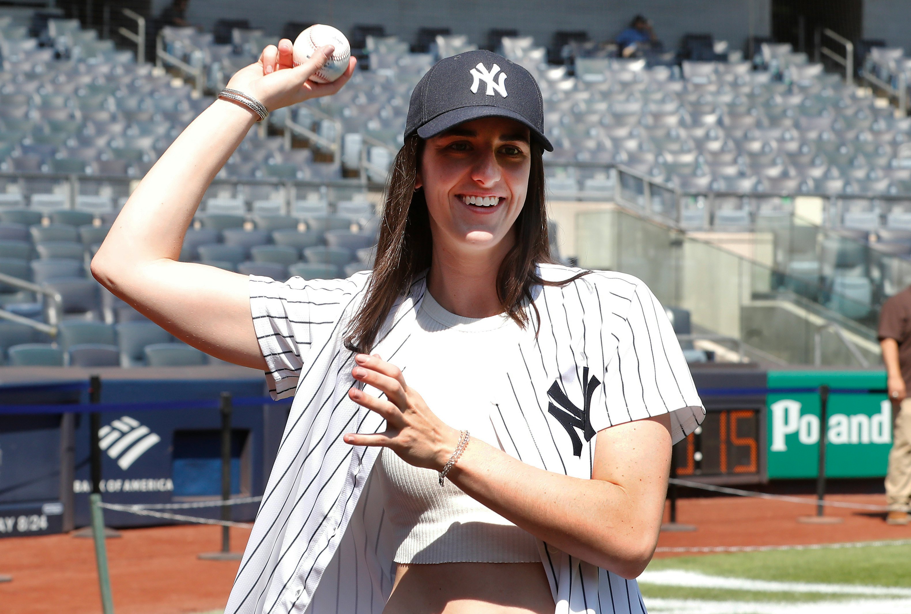 Caitlin Clark Cosplayed As A Baseball Player In A Crop Top & Jorts