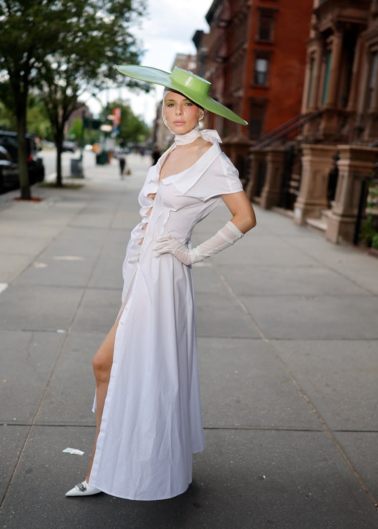 NEW YORK, NY - AUGUST 12:  Julia Fox is seen on August 12, 2024 in New York City.  (Photo by Rachpoo...