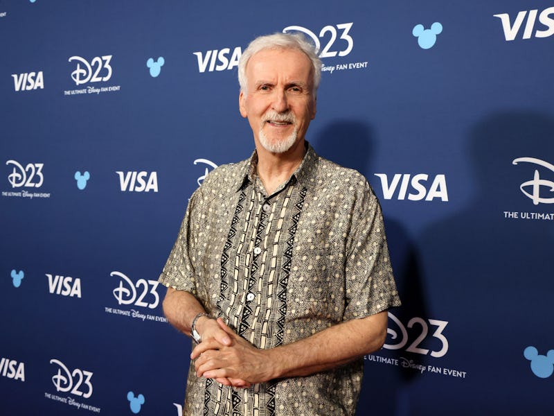 ANAHEIM, CALIFORNIA - AUGUST 09: James Cameron at D23: The Ultimate Disney Fan Event in Anaheim, Cal...