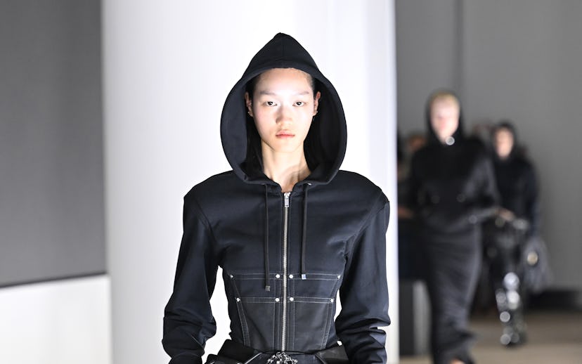 Model on the runway at Dion Lee Spring 2024 Ready To Wear Fashion Show on September 9, 2023 in New Y...