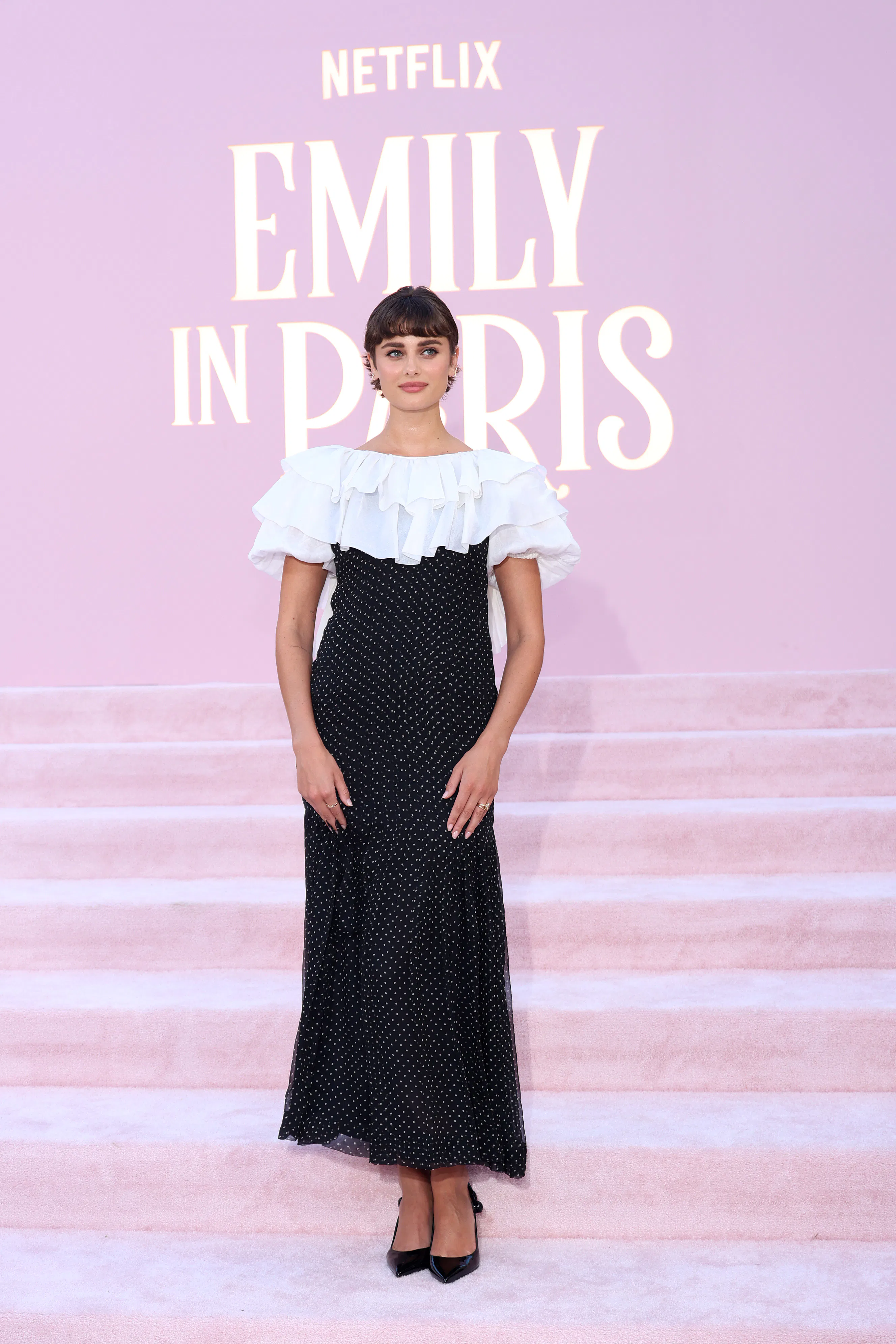 open lace back dress Amazon.com: Trends International Emily In Paris