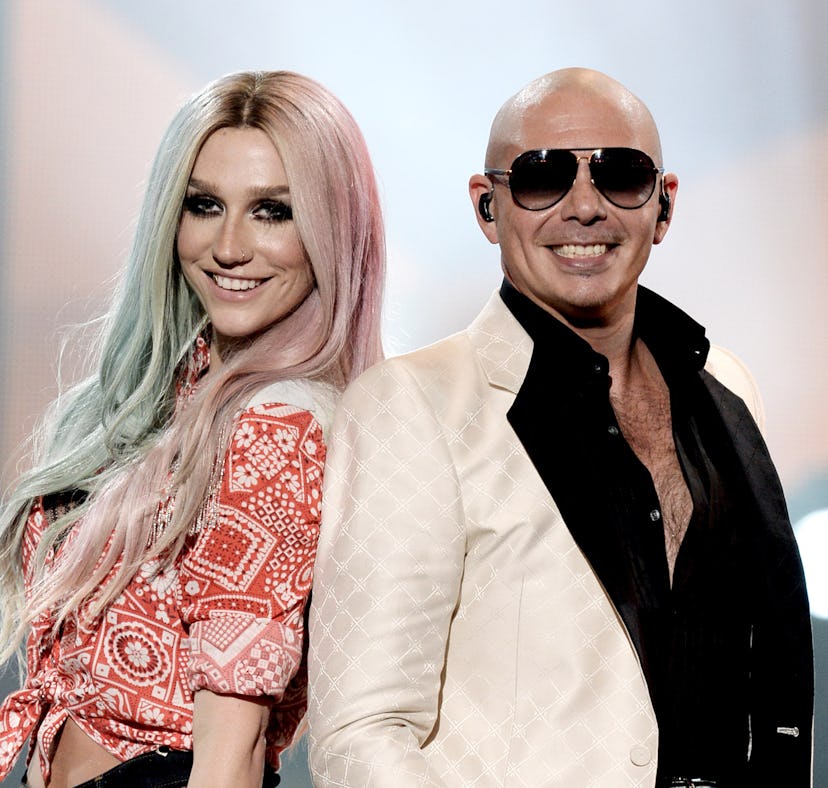 Pitbull responded after fans noticed Kesha's name was removed from the "Timber" video on YouTube.