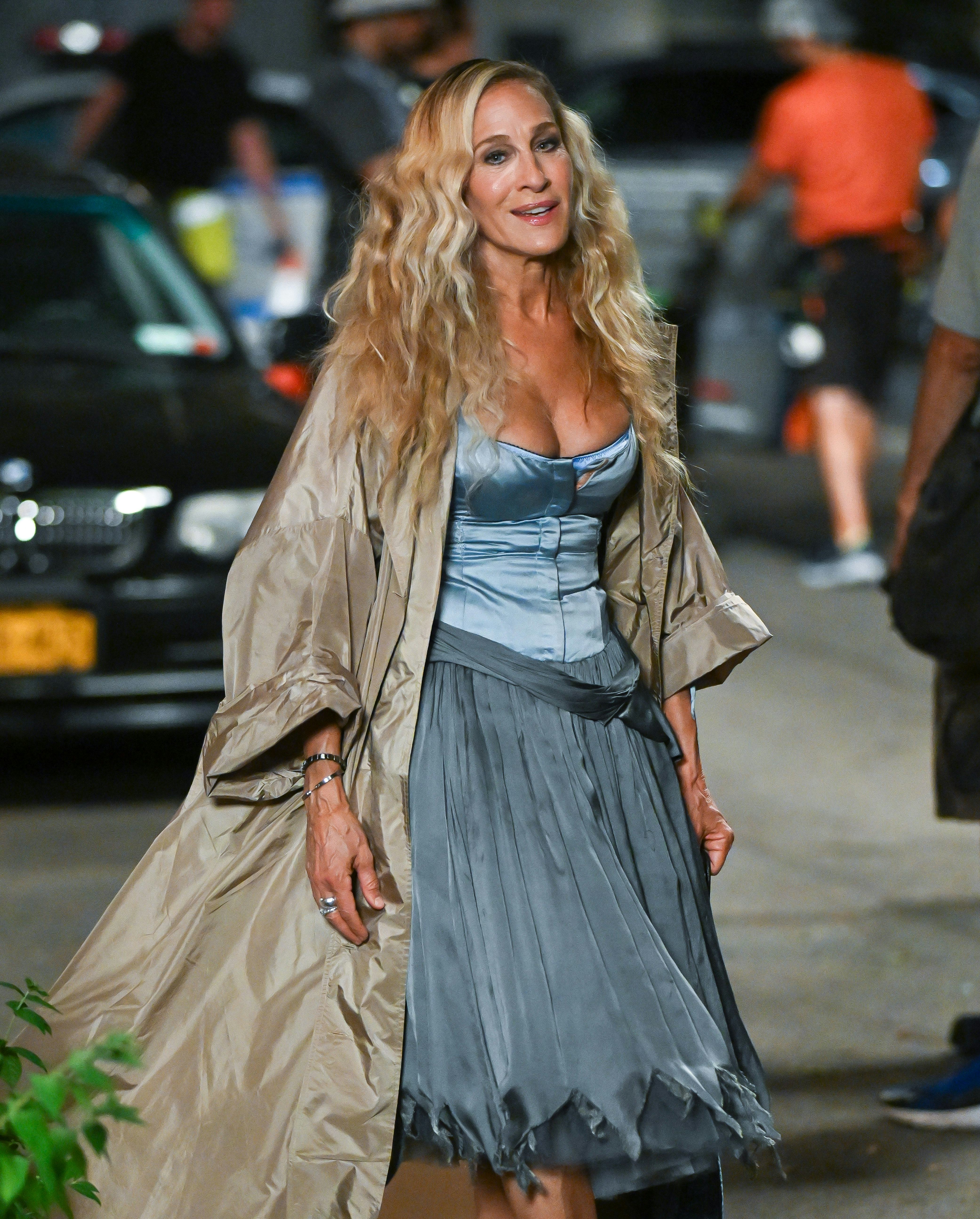 Sarah Jessica Parker is seen on the set of &ldquo;And Just Like That&hellip;&rdquo; Season 3 in Gramercy Park on Augu&hellip;