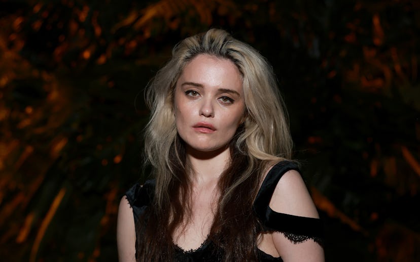 MILAN, ITALY - SEPTEMBER 20: Sky Ferreira attends the Roberto Cavalli fashion show during the Milan ...