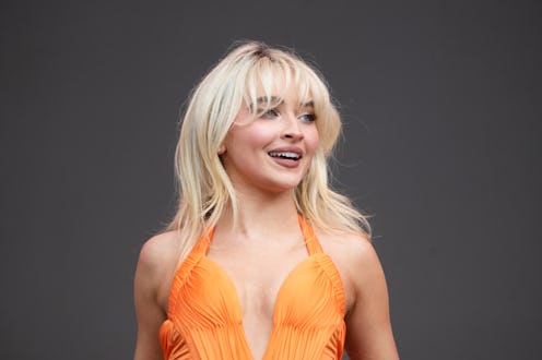 Sabrina Carpenter Wore A Denim Bra & Boy Shorts On Her Album Cover