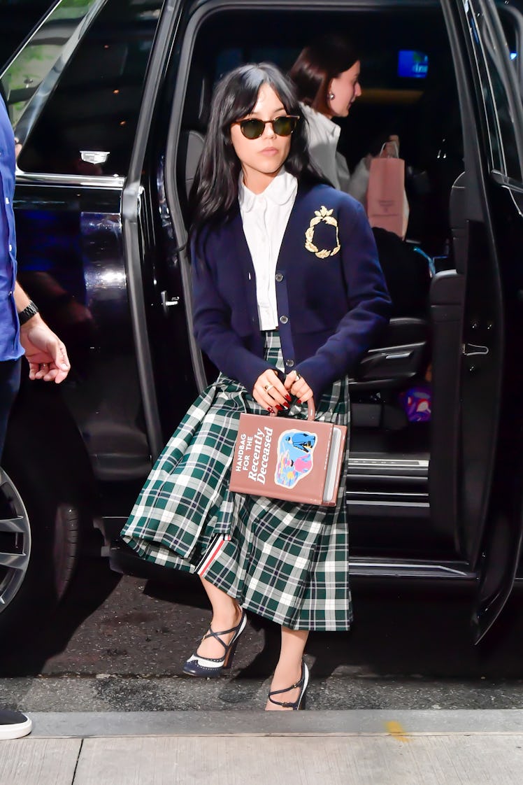 Jenna Ortega is seen on August 19, 2024 in New York City.