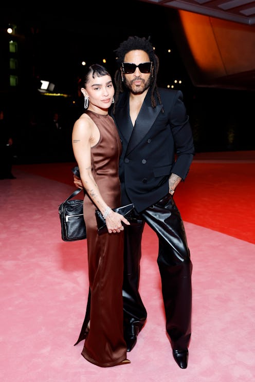 Lenny and Zoë Kravitz father daughter fashion moment