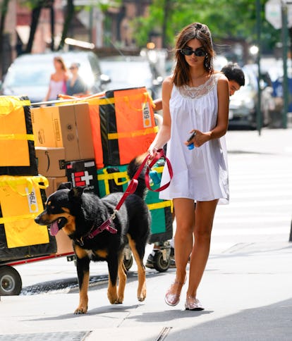 Emily Ratajkowski's Toes Were On Display In Naked Ballet Flats
