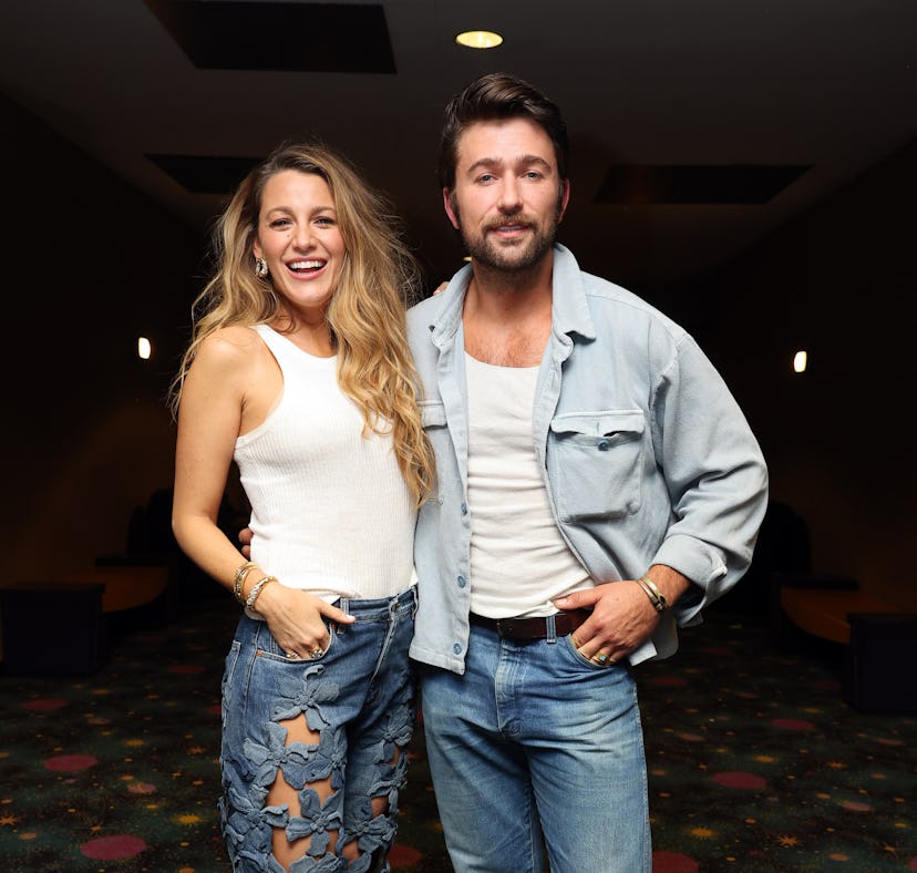 Blake Lively and Brandon Sklenar