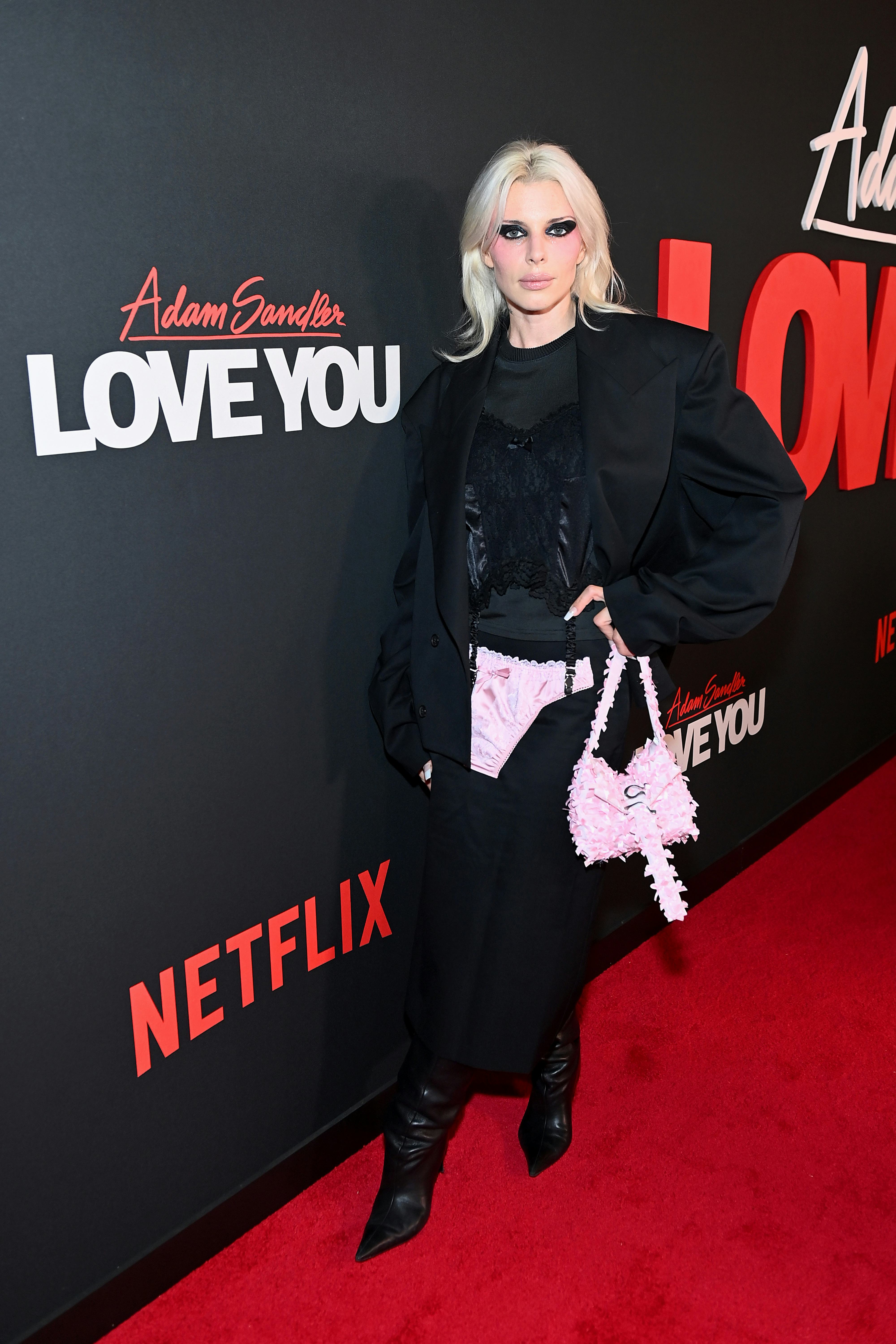 Julia Fox attends the Adam Sandler: Love You Netflix NY Special Screening at The Paris Theatre on Au&hellip;