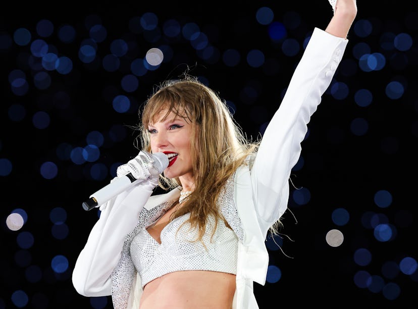 Taylor Swift performing on the Eras Tour