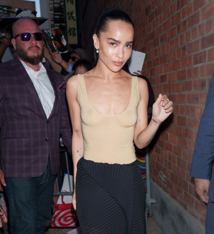 Zoe Kravitz is seen on August 21, 2024 in New York City.