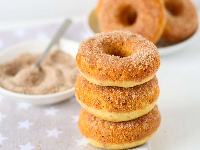 Doughnuts with cinnamon sugar