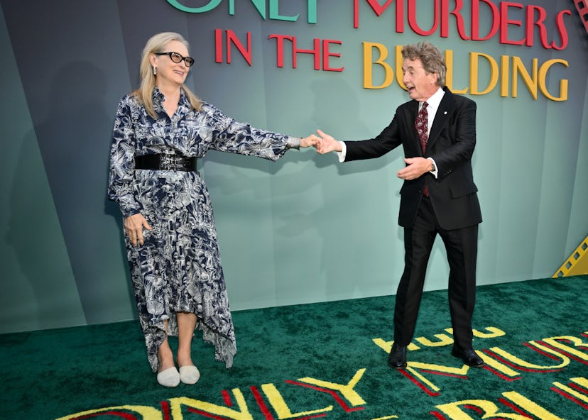 Meryl Streep & Martin Short Held Hands At Only Murders In The Building Premiere